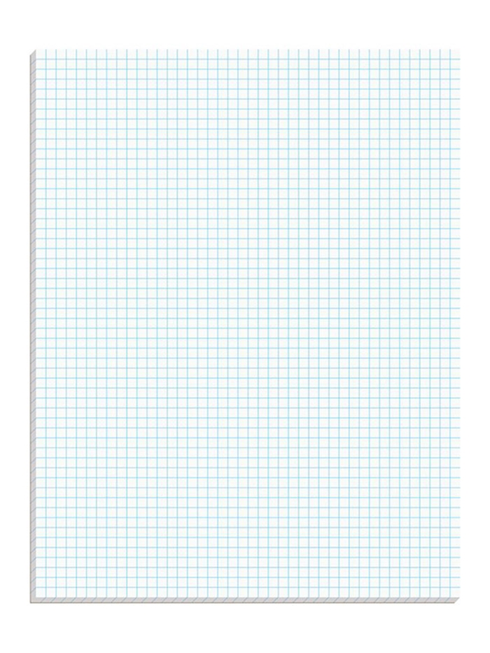 Ampad Graph Pad, 8-1/2 x 11, Graph Rule (5 x 5), 50 Sheets