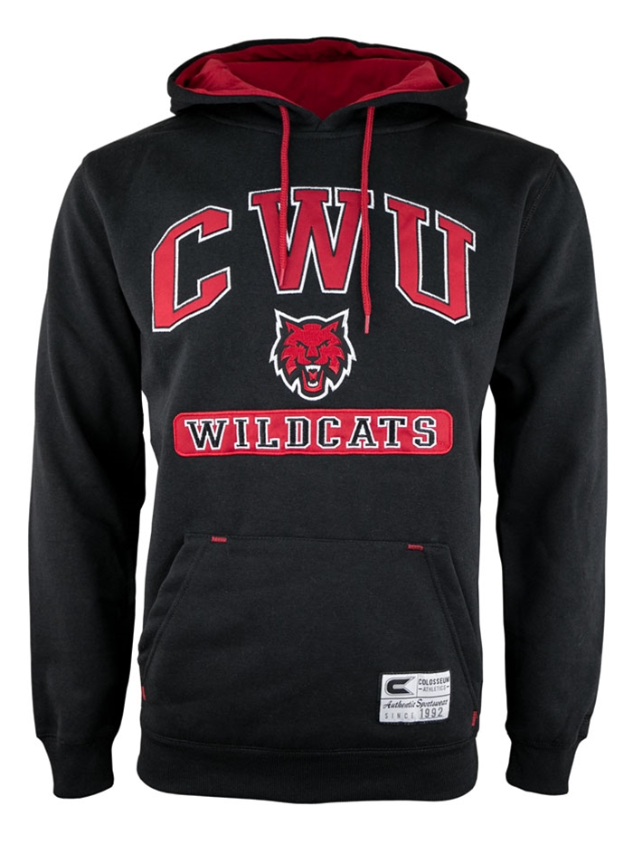 Wildcat Shop - CWU Black Hooded Sweatshirt