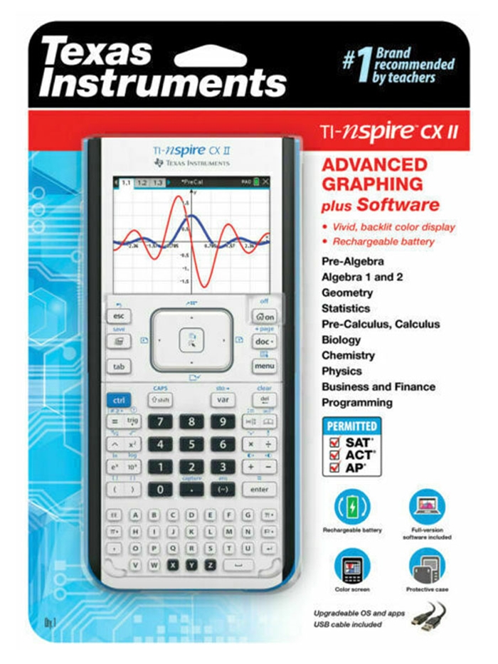 Wildcat Shop - TI-NSPIRE CX II - Advanced Graphing Calculator