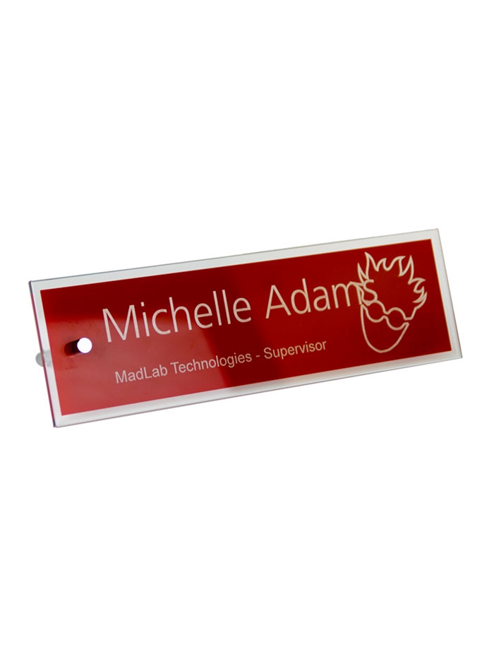 Wildcat Shop Glass Name Plate (Customizable)
