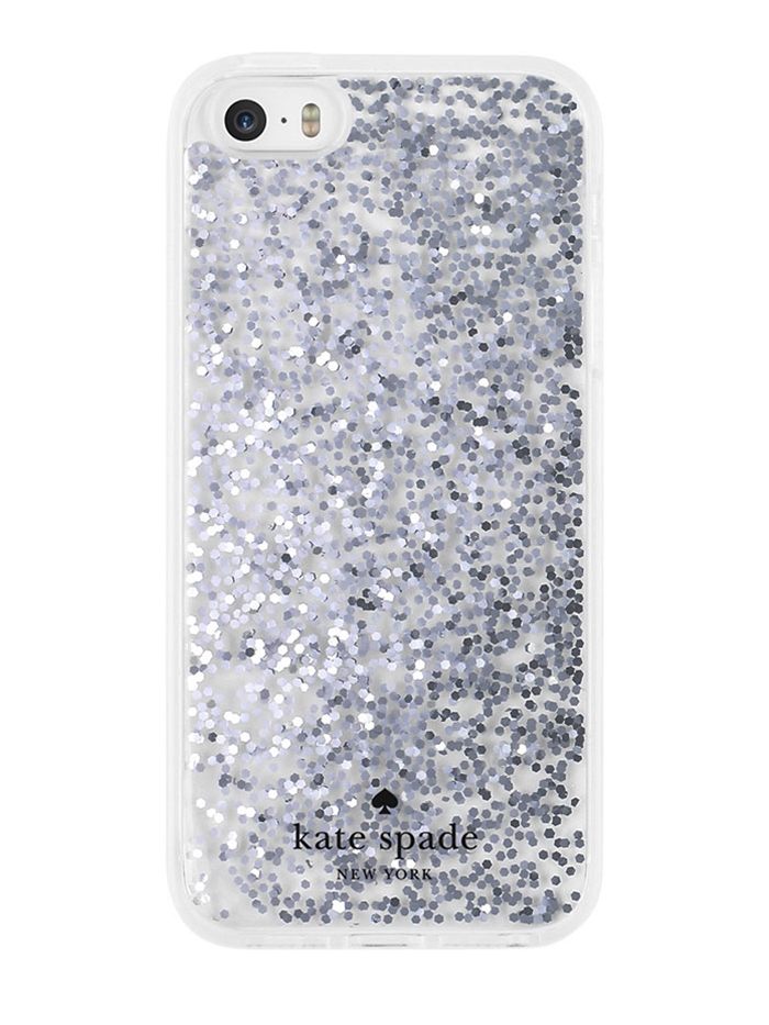 Beweegt niet Triviaal Ontdekking Wildcat Shop - Kate Spade iPhone 6/6s Silver Glitter Case