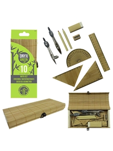 Onyx Green Bamboo Math Set 10 Piece