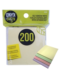 Onyx Green Self-Adhesive Sticky Notes