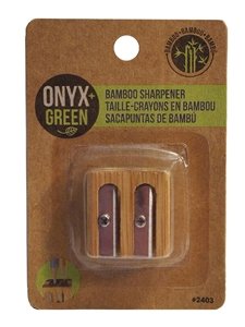 Onyx Green Bamboo Pencil Sharpener