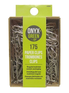 Onyx Green Paper Clips