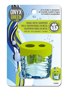 Onyx Green Recycled 2-Hole Pencil Sharpener