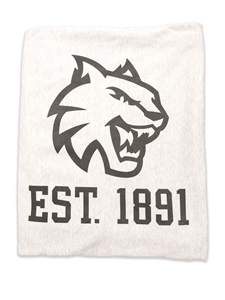 Grey CWU Logo Sweatshirt Blanket