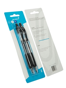 0.7mm Black Gel Pens 2 Pack