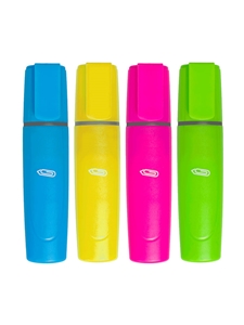 Wide Barrell Highlighters 4 Pack