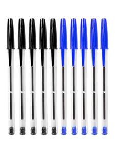 1.0mm Black and Blue Pens 10 Pack