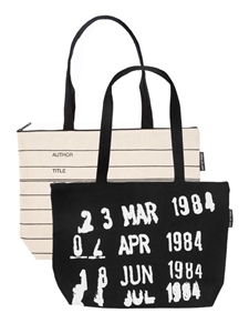 Library Zippered Tote Bag