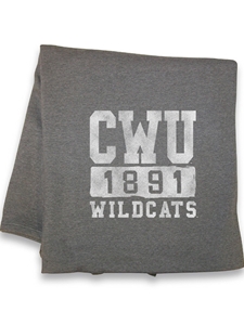 CWU Graphite Sweatshirt blanket