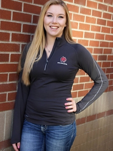 Ladies Nike 1/4 Zip with Wildcat Logo