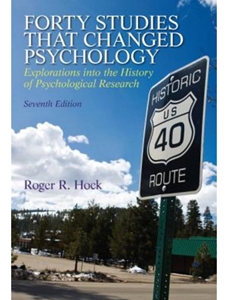 FORTY STUDIES THAT CHANGED PSYCHOLOGY