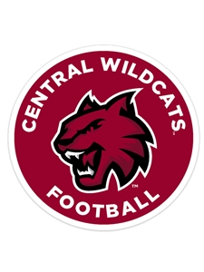 Central Wildcats Car Magnet Football