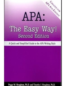 APA:THE EASY WAY!-UPDATED F/APA 6TH ED.