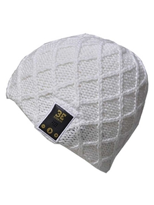 BE Headwear With Bluetooth Headphones - White