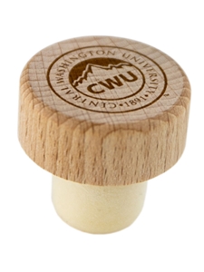 CWU Wooden Embossed Wine Stopper