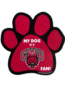 "My Dog Is A CWU Fan" Magnet