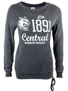 Ladies 1891 Central Lace Up Sweatshirt