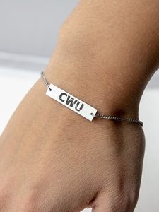 Ladies CWU Silver Adjustable Bracelet