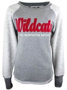 Ladies Crew Neck Wildcats Sweatshirt