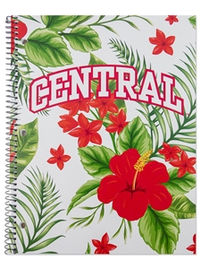 Central Hibiscus 1-Subject Spiral Notebook