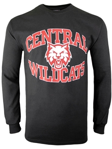 Central Wildcats Black Long Sleeve