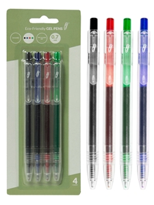 4-Pack Eco Retractable Gel Pens