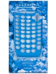 TI 84 Plus Silver Faceplate - Blue