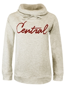 Ladies Central Oatmeal Funnel Neck