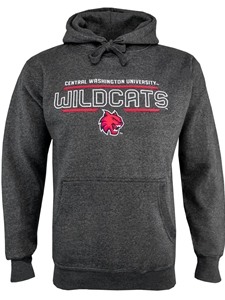 CWU Wildcats Charcoal Hooded Sweatshirt