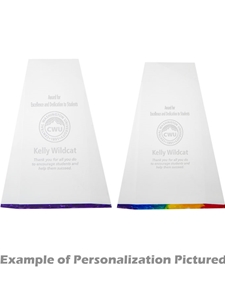 Faceted Faceted Wedge Acrylic Award (Customizable)