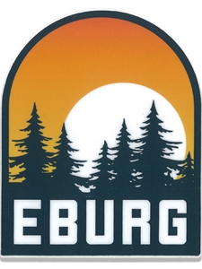 EBURG Sunset Behind Trees Decal