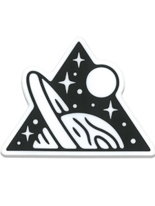 Outer Space Triangle Sticker