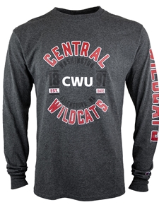 CWU Charcoal Long Sleeve Tshirt
