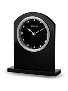 Ebony Crystal Clock (Customizable)