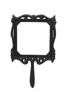 Black Iron Mirror Trivet