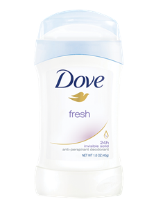 Dove Invisible Solid Antiperspirant -- Fresh