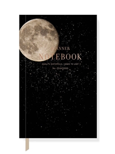 Full Moon Non-Dated Planner Notebook