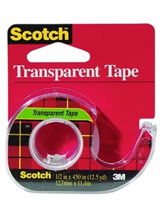 Scotch Transparent Tape 1/2 x 450"