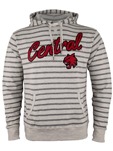 Central Striped Hooded Sweatshirt