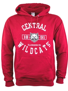 Crimson Central Hooded Sweatshirt