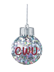 CWU Holiday Confetti Ornament