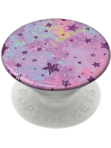 PopSockets Premium: "Glitter Starry Dreams Lavender" Collapsible Grip & Stand for Phones
