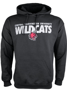 WIldcats Black Hood Sweatshirt