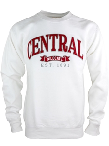 Central White Crew Neck Sweatshirt