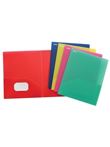 Oxford Poly Twin Pocket Folder -- Translucent