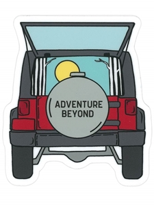 Adventure Jeep Sticker