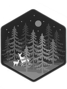 Deer in Forest Sticker